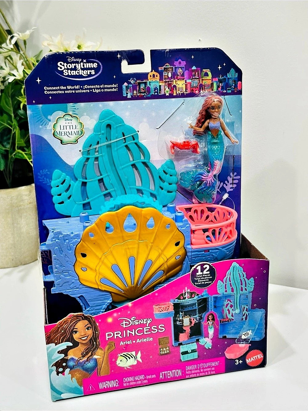 Disney Princess Ariel & Belle 12-piece playset 12-Piece Playset NWT